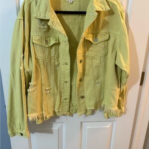 POL Yellow Jean Jacket Classic Design